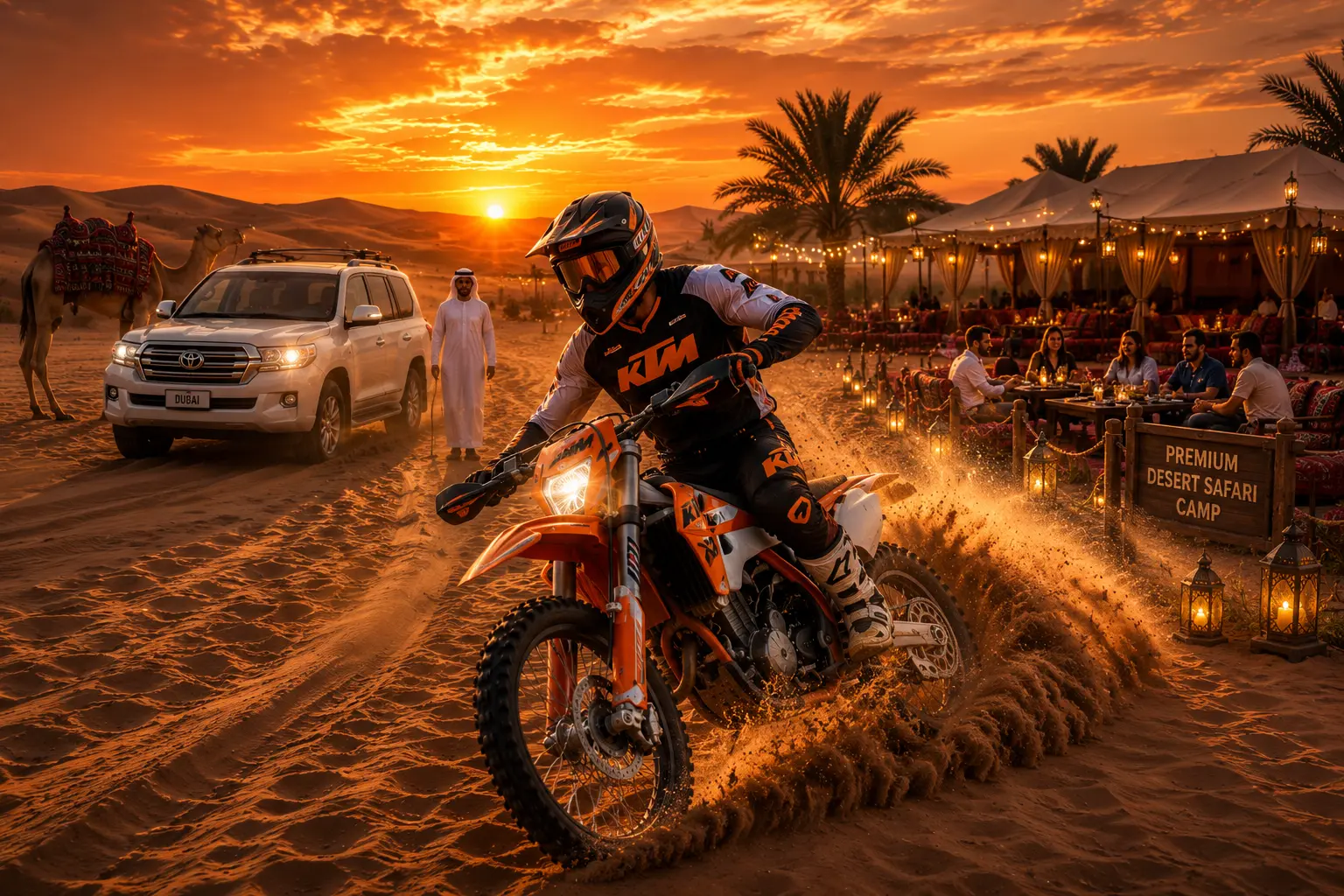 KTM Dirt Bike Evening Safari Dubai
