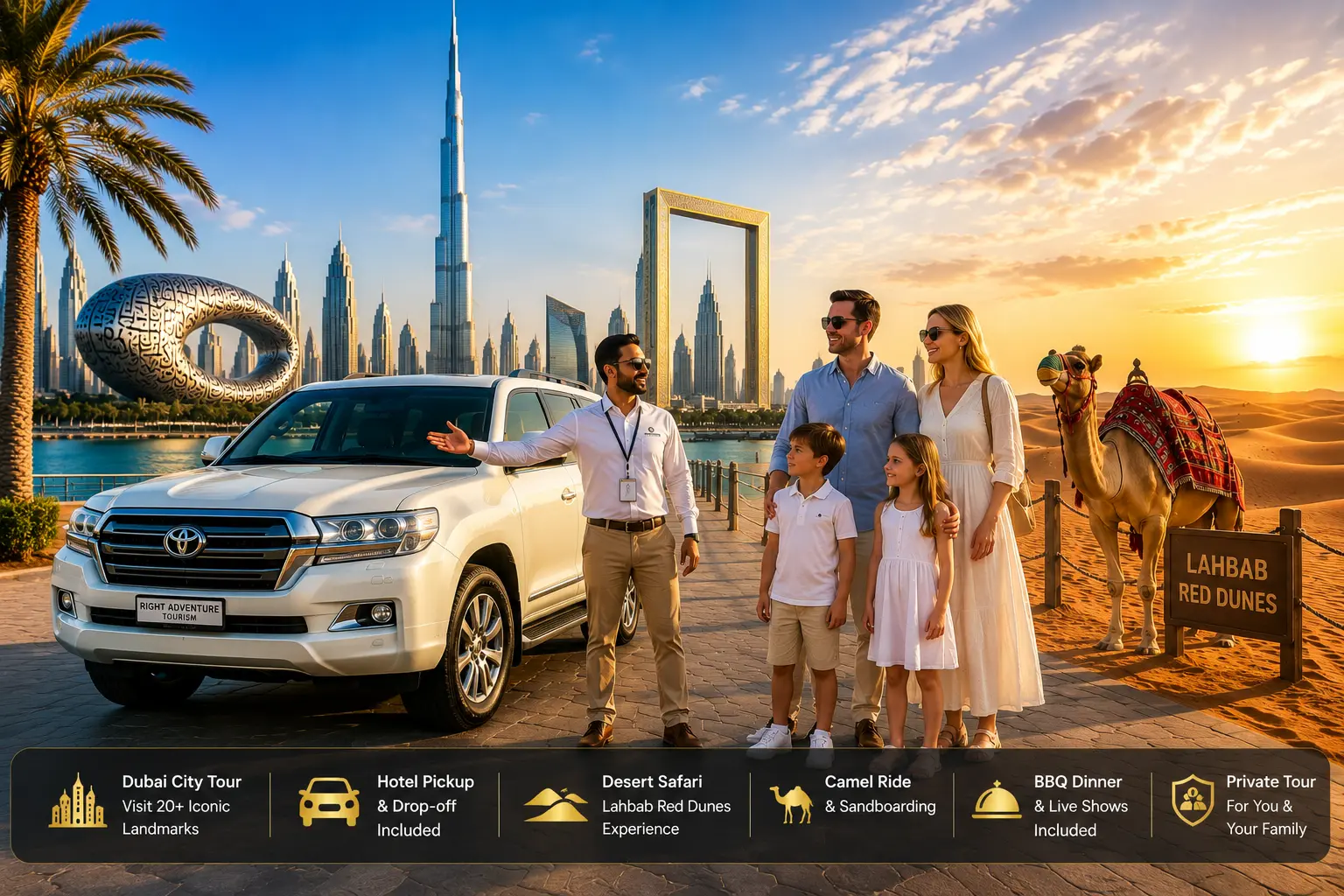 Private Dubai City Tour and Desert Safari Package