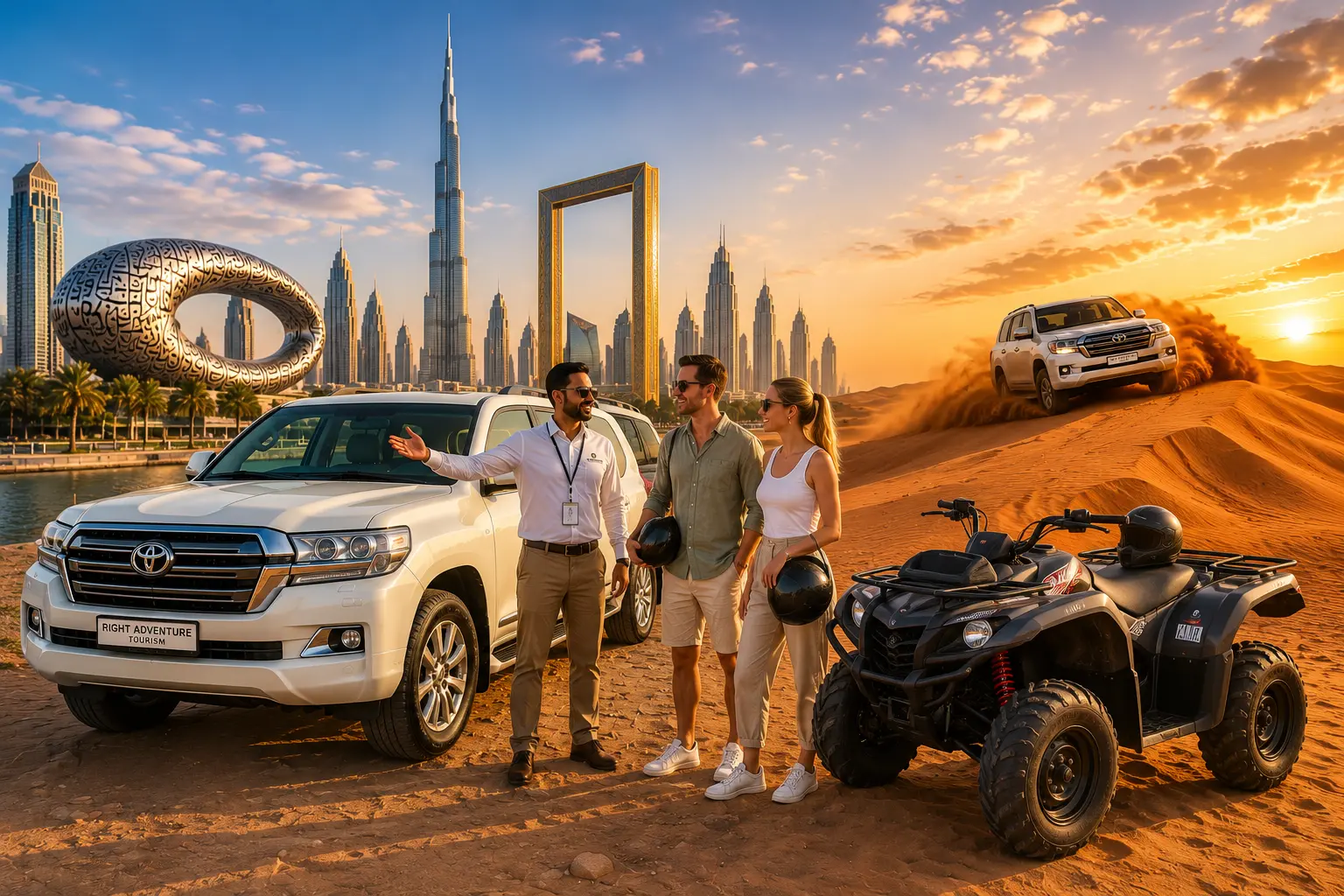 Private City Tour Desert Safari With Quad Bike