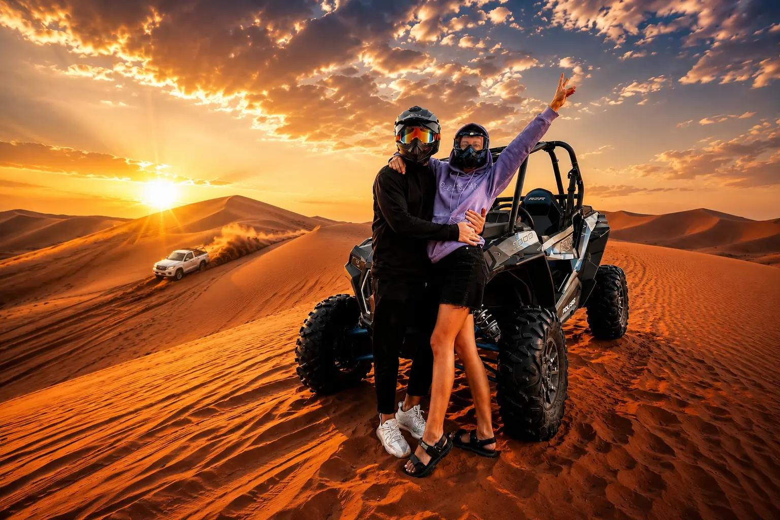 Polaris RZR 2 Seater Buggy Desert Safari Dubai