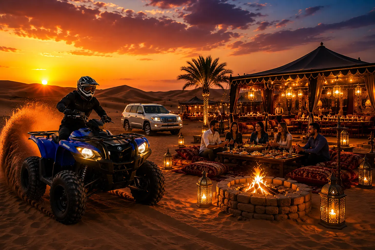 VIP Overnight Quad Bike Safari Dubai